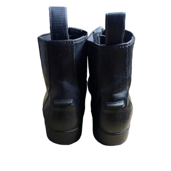 Auken Women's Black Front Zip Ankle Block Heeled Boots - Picture 3 of 7